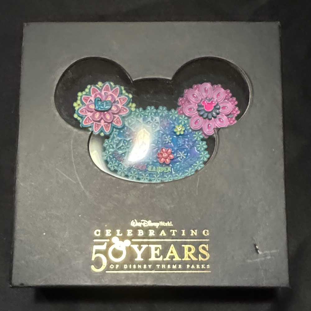 Disney 50th Anniversary Floral Mickey Ears - Rare- Limited Edition 750